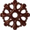 Ekena Millwork Angel Ceiling Medallion (Fits Canopies up to 4 3/8"), 20 7/8"OD x 3 5/8"ID x 1"P, Antique Copper CM20ANACS - alternate 1